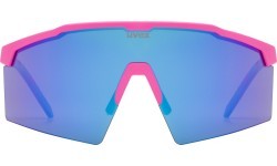 Uvex Flowline sunglasses, pink matt / mirror blue