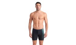 M Kikko V Swim Mid Jammer Graphic Black-Water 100 - 508