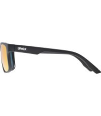 Uvex Poise Glasses, Black Matt / Mirror Red