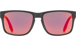 Uvex Poise Glasses, Black Matt / Mirror Red