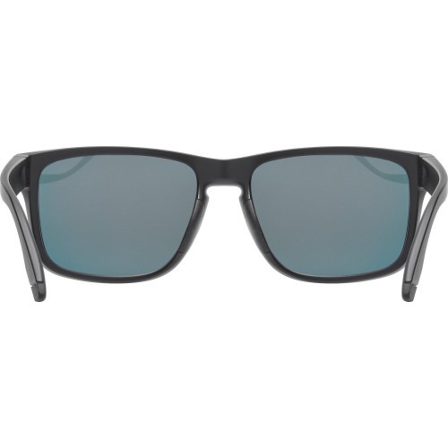 Uvex Poise Glasses, Black Matt / Mirror Red