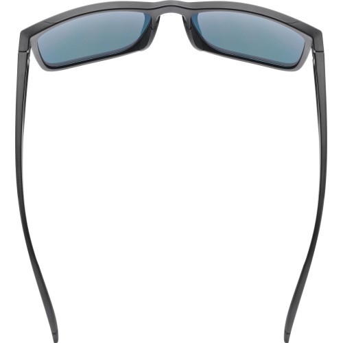 Uvex Poise Glasses, Black Matt / Mirror Red