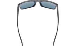 Uvex Poise Glasses, Black Matt / Mirror Red