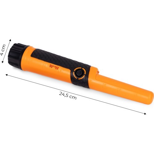 Metalo detektorius Pinpointer rankinis vandeniui atsparus su LED žibintuvėliu