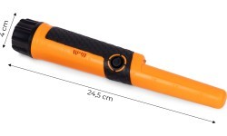 Metalo detektorius Pinpointer rankinis vandeniui atsparus su LED žibintuvėliu