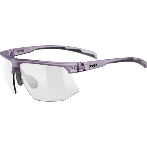 Uvex Aerios S V glasses, purple matt trans / smoke