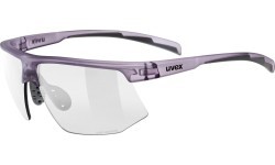 Uvex Aerios S V glasses, purple matt trans / smoke