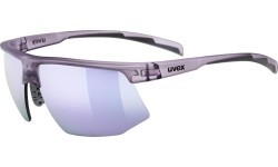 Uvex Aerios S Glasses Purple Matt Transparent / Mirror Purple