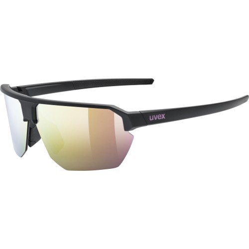 Uvex Vectiv glasses, black matt / mirror pink