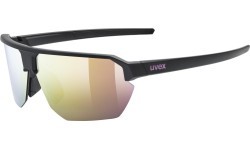 Очки Uvex Vectiv, black matt / mirror pink