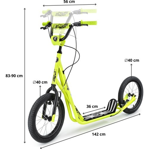 Paspirtukas HyperMotion Runkie 16" yellow
