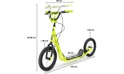 HyperMotion Runkie 16" Balance Bike, Yellow