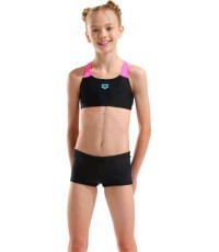 Bikinis Arena G Solid, juodas-ryškiai rožinis, L - 590