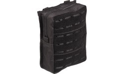 BLACK LASER CUT BELT POUCH LARGE
