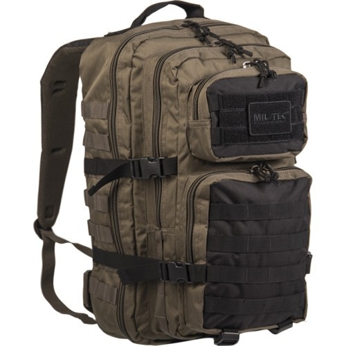 Mil-Tec US Assault Large kuprinė žalia/juoda 36 l