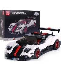 Конструктор спортивный автомобиль 960 деталей, белый