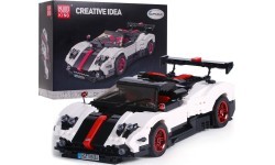 Конструктор спортивный автомобиль 960 деталей, белый