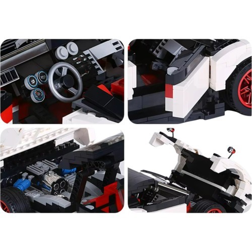 Sports Car Block Set 960 pcs. White