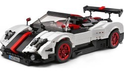 Конструктор спортивный автомобиль 960 деталей, белый