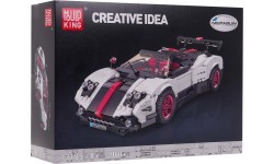 Sportinio automobilio konstruktorius 960 detalių, baltas