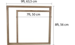 Template for Spotting/Lining of Pool Tables 7/8/9 ft, massive wood