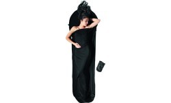 Miegmaišio įdėklas Cocoon, merino vilna, juodas