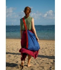 Ekologiška kuprinė Large, karališka mėlyna / oranžinė (30 l)