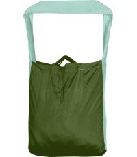 Ekologiškas krepšys Large, žalias lapas / mėtinis (30 l)