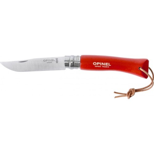 Knife With a Strap Opinel Colorama 07 Inox Hornbeam
