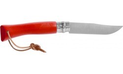 Складной нож с ремешком Opinel Colorama 07 Inox, граб