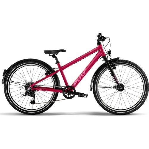 PUKY Cyke 24-8 Alu Active Bike, berry/black