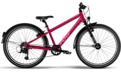 PUKY Cyke 24-8 Alu Active Bike, berry/black