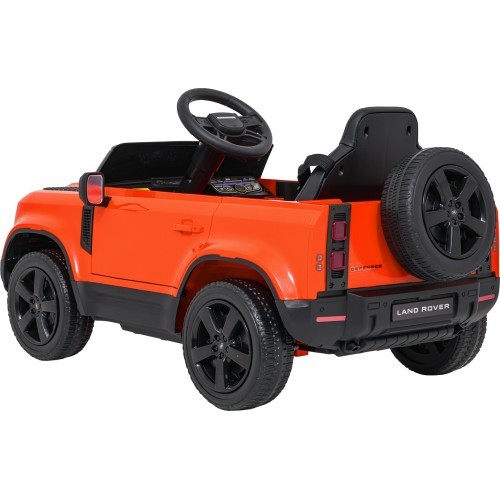 Электромобиль Land Rover Defender, оранжевый
