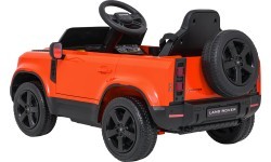 Elektromobilis Land Rover Defender, oranžinis