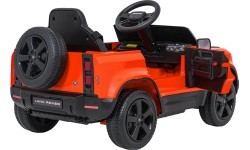 Elektromobilis Land Rover Defender, oranžinis