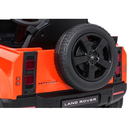Электромобиль Land Rover Defender, оранжевый