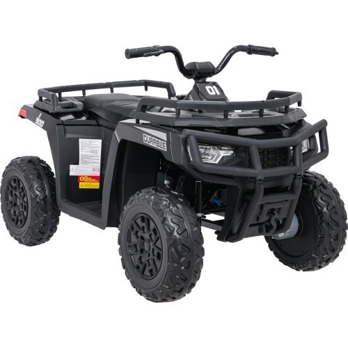 Keturratis 4x4 ATV WOLF, juodas