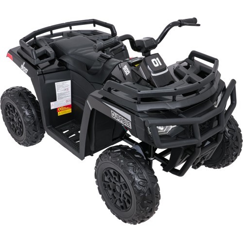 Keturratis 4x4 ATV WOLF, juodas