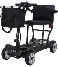 EasyGo Black Four-Wheel Electric Scooter for Seniors