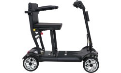 Электрический четырёхколёсный скутер EasyGo для пожилых, чёрный