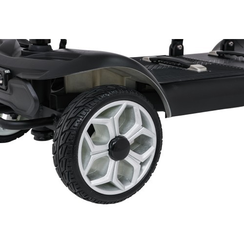 EasyGo juoda keturračia elektrinė paspirtukė senjorams