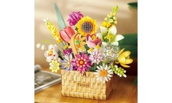 Spring Bouquet in a Basket Building Blocks Set 1615 pcs.