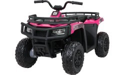 Elektromobilis vaikams WOLF Pink 4x4 keturratis, rožinis