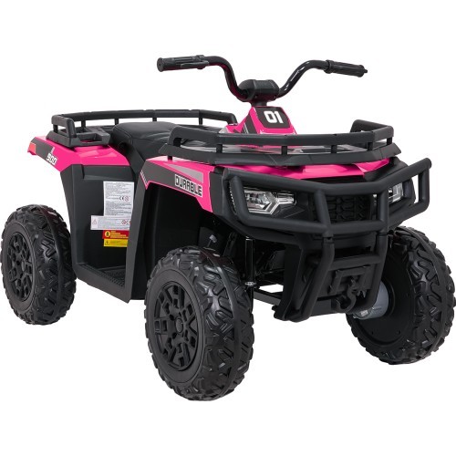 Детский электромобиль WOLF Pink 4x4 квадроцикл, розовый