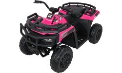 Детский электромобиль WOLF Pink 4x4 квадроцикл, розовый