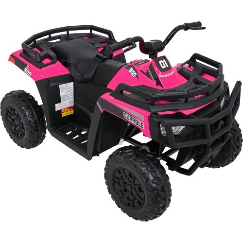 Детский электромобиль WOLF Pink 4x4 квадроцикл, розовый