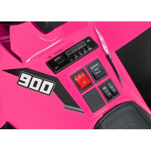 Детский электромобиль WOLF Pink 4x4 квадроцикл, розовый