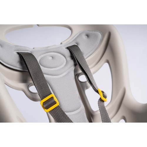 Bellelli Pepe frame-mounted child bike seat, silk grey