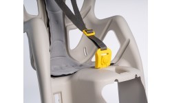 Bellelli Pepe frame-mounted child bike seat, silk grey