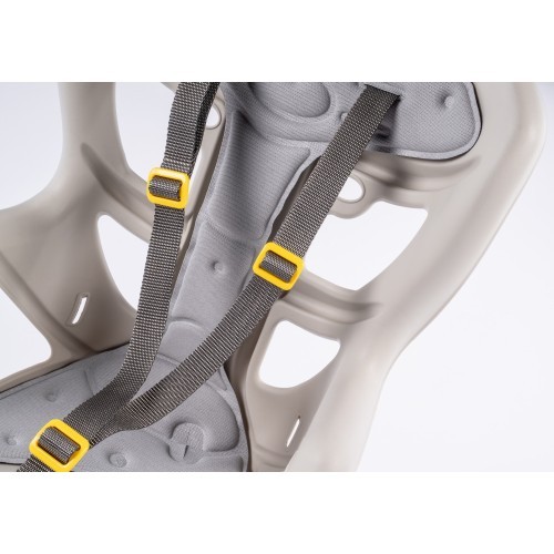 Bellelli Pepe frame-mounted child bike seat, silk grey